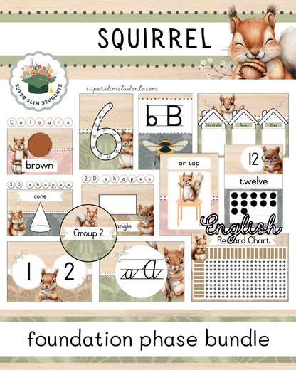 Squirrel Theme / Foundation Phase Bundle [Choose Language]