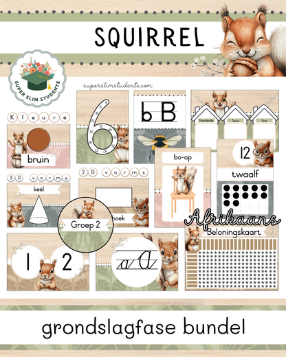 Squirrel Theme / Foundation Phase Bundle [Choose Language]