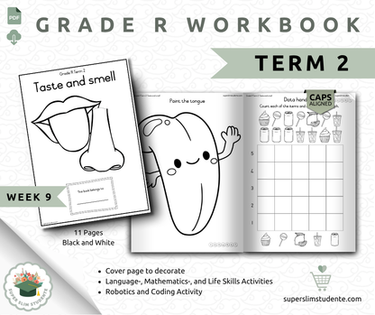 Gr. R Term 2 Workbook: Taste & Smell [Choose Language]