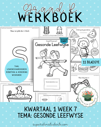 Gr. R Term 1 Workbook: Healthy Living [Choose Language]