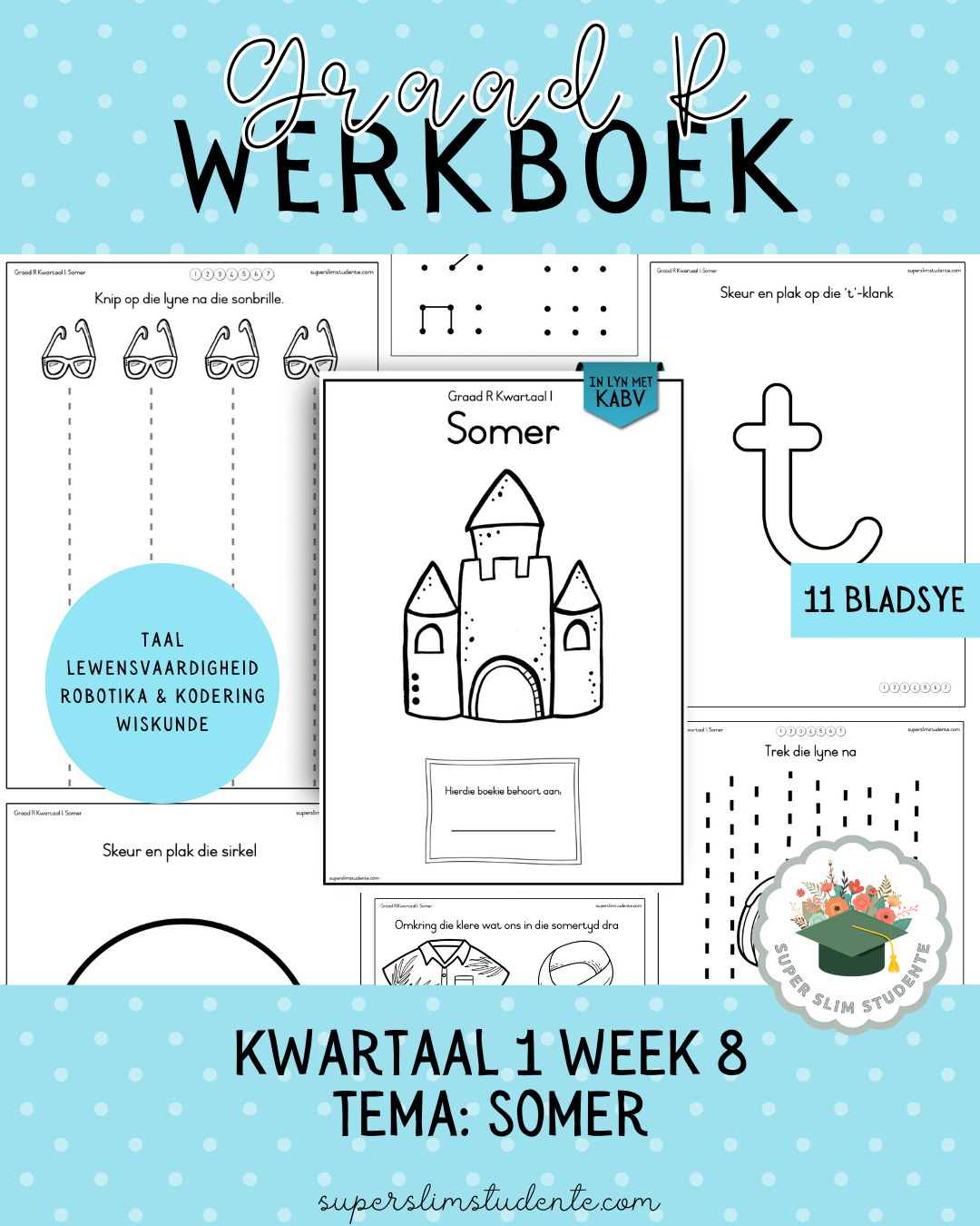 Gr. R Term 1 Workbook: Summer [Choose Language]