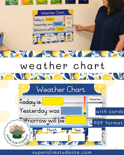 Weather Chart [Vintage Lemons Theme]