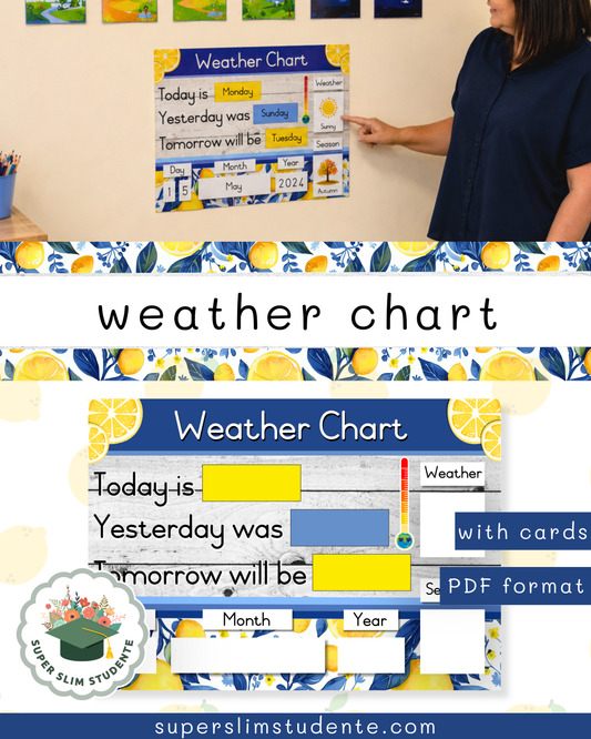 Weather Chart [Vintage Lemons Theme]