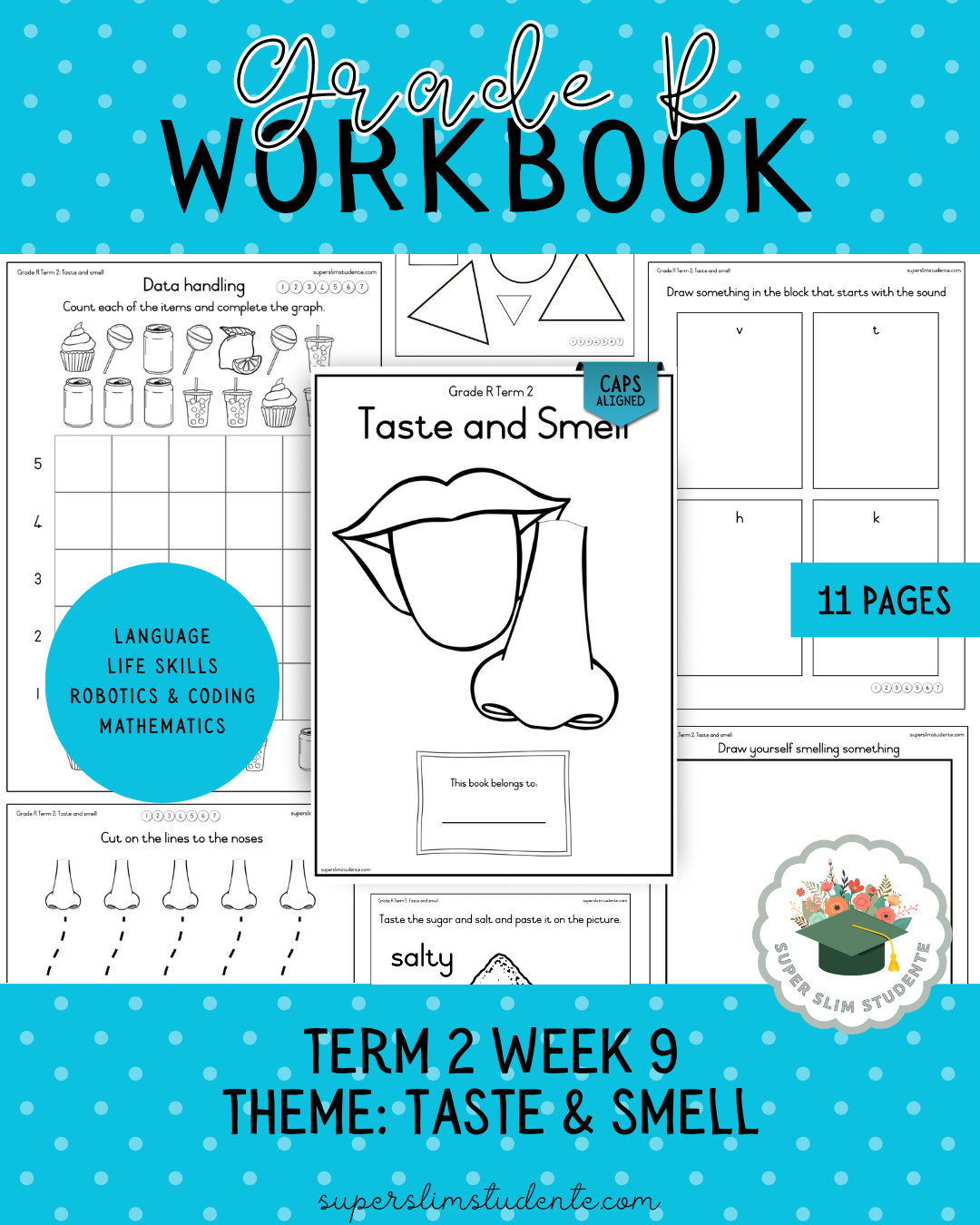 Gr. R Term 2 Workbook: Taste & Smell [Choose Language]