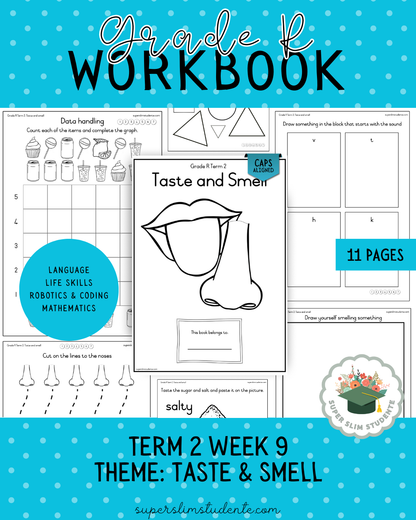 Gr. R Term 2 Workbook: Taste & Smell [Choose Language]