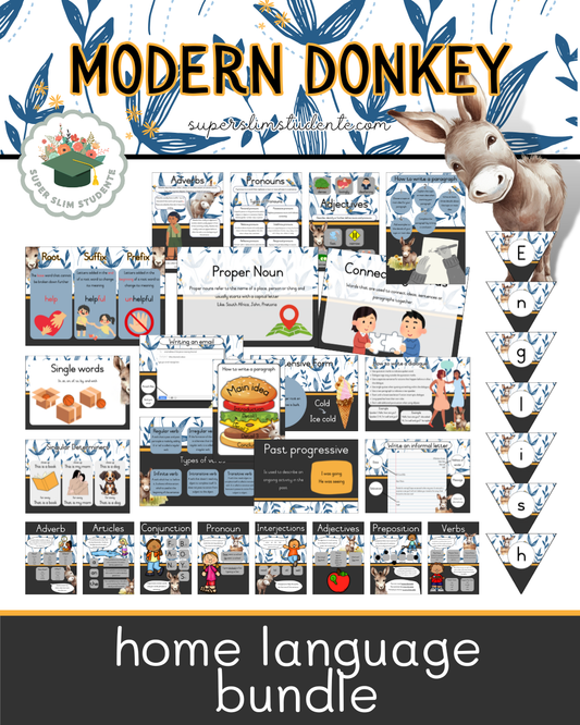 Modern Donkey Theme / Home Language Bundle