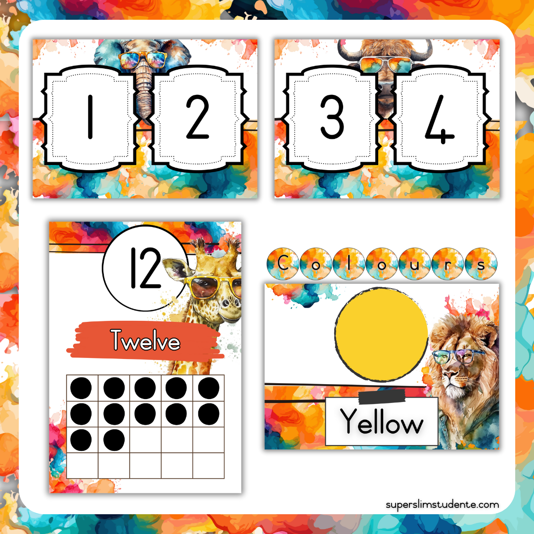 Bright Animals Classroom Theme (Foundation Phase)