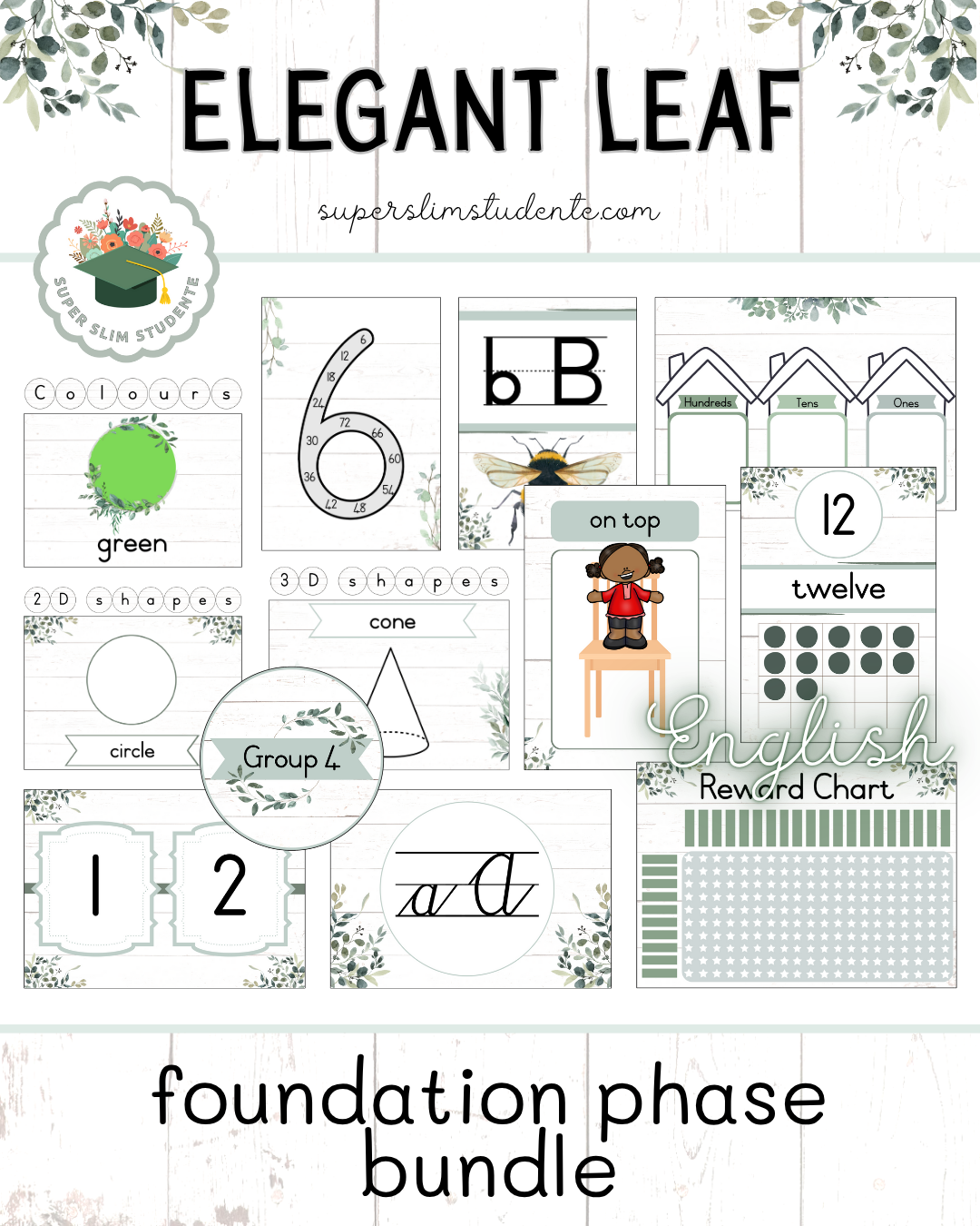 Elegant Leaf Theme / Foundation Phase Bundle [Choose Language]