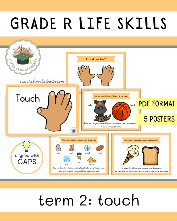 Grade R Term 2: Touch [Choose Language] – Super Slim Studente