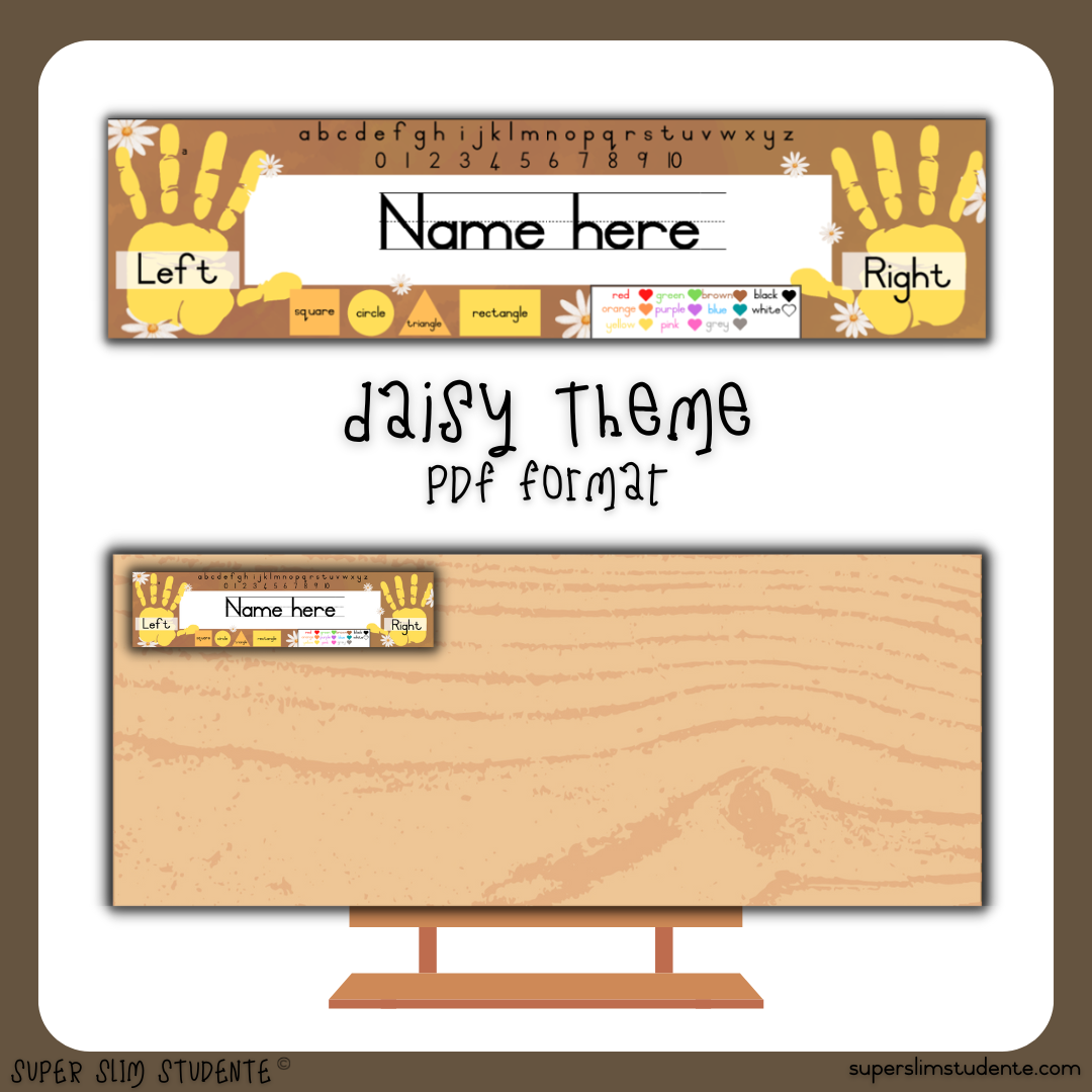 Editable Name Placemats (Different Options)