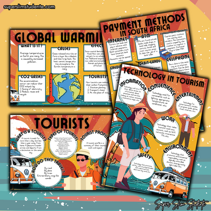 Retro Bus Classroom Theme (Tourism & Social Studies)