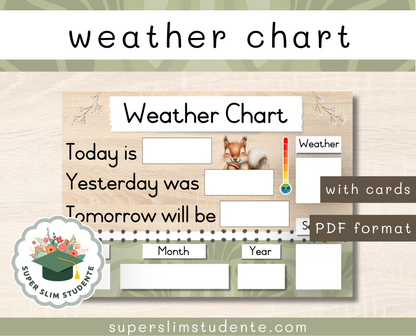 Weather Chart / Squirrel Theme [Choose Language]