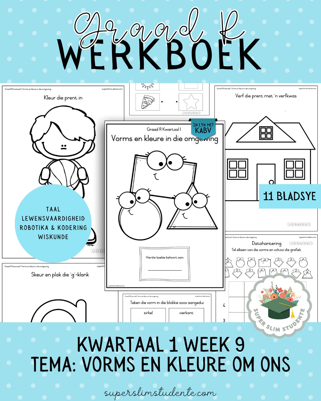 Gr. R Term 1 Workbook: Shapes and Colours Around Us [Choose Language]