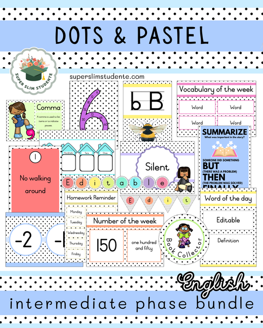 Dots & Pastel Theme / Intermediate Phase Bundle [Choose Language]