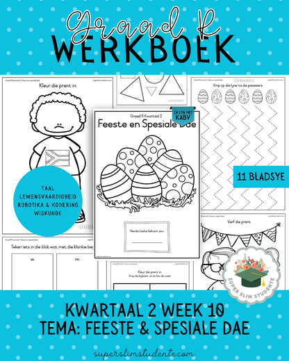 Gr. R Term 2 Workbook: Festivities & Special Days [Choose Language]
