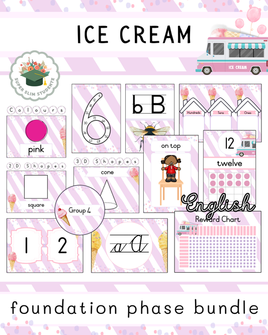 Ice Cream Theme / Foundation Phase Bundle [Choose Language]