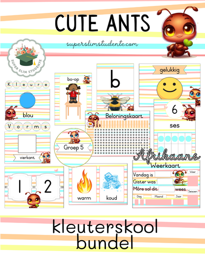Cute Ants Theme / Preschool Bundle [Choose Language]