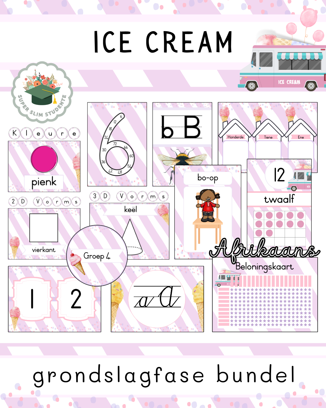 Ice Cream Theme / Foundation Phase Bundle [Choose Language]