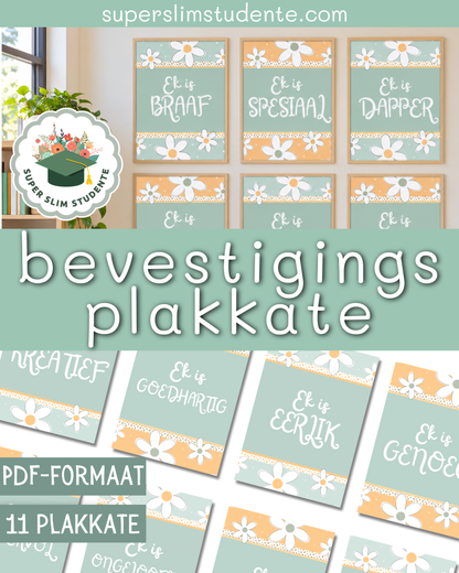 Affirmation Posters / Daisy Chic Theme [Choose Language]