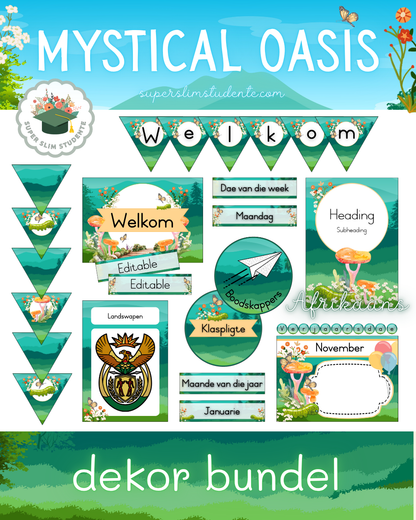 Mystical Oasis Theme / Decor Bundle [Choose Language]
