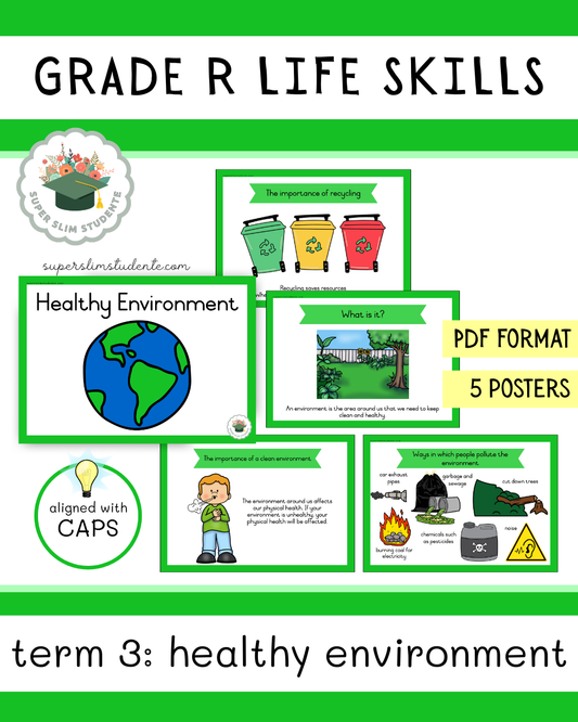 Healthy Environment (CAPS GRADE R / TERM 3 / LIFE SKILLS)