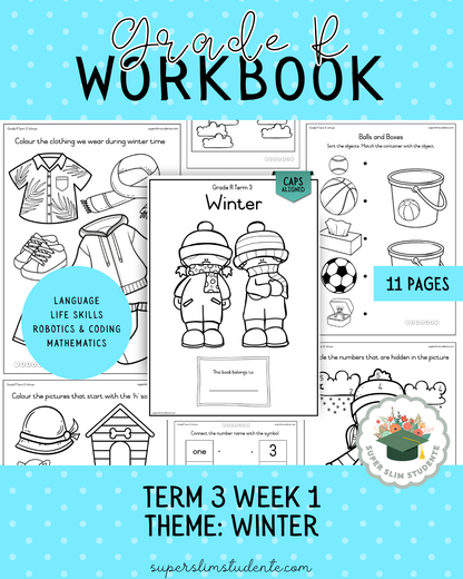 Gr. R Term 3 Workbook: Winter [Choose Language]