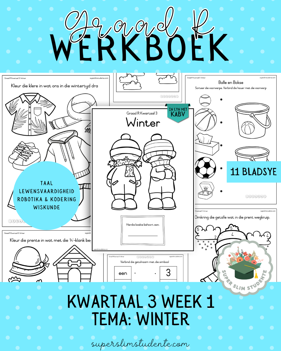 Gr. R Term 3 Workbook: Winter [Choose Language]