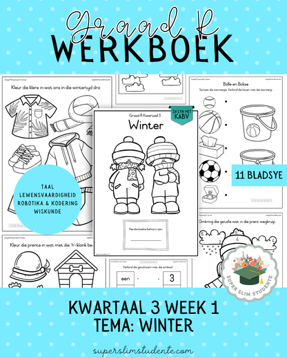Gr. R Term 3 Workbook: Winter [Choose Language]