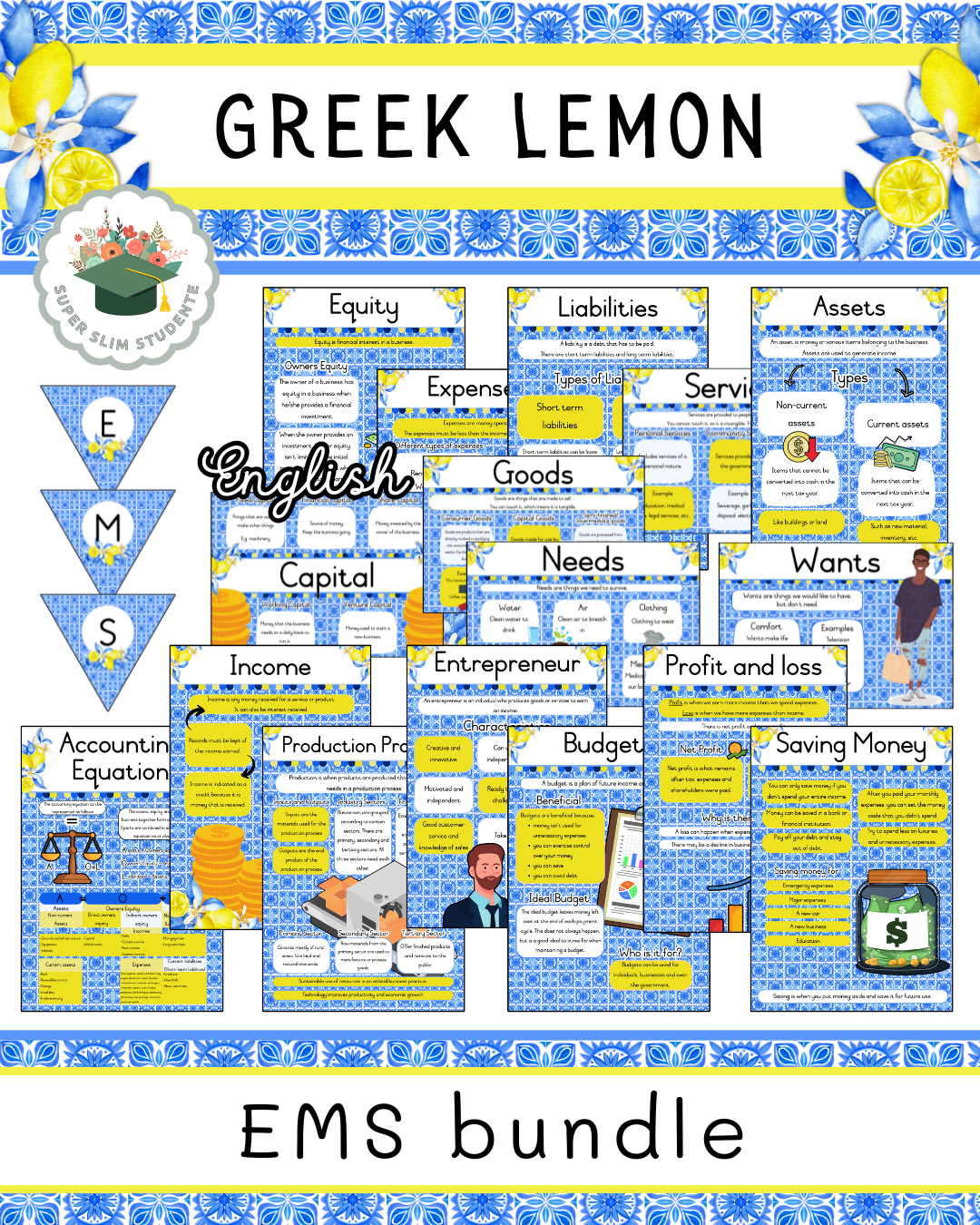 Greek Lemon Theme / EMS Bundle [Choose Language]