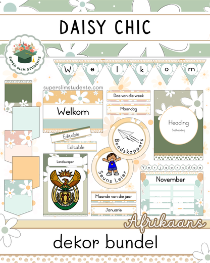 Daisy Chic Theme / Decor Bundle [Choose Language]