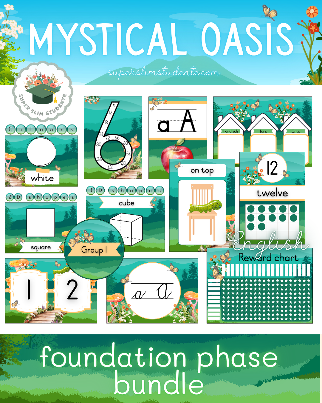 Mystical Oasis Theme / Foundation Phase Bundle [Choose Language]