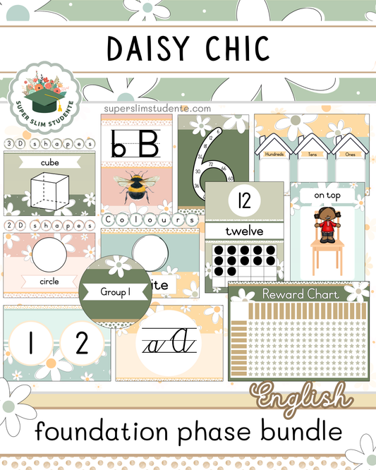 Daisy Chic Theme / Foundation Phase Bundle [Choose Language]