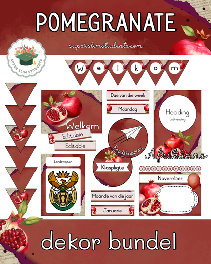 Pomegranate Theme / Decor Bundle