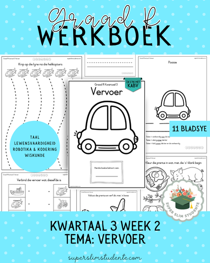 Gr. R Term 3 Workbook: Transport [Choose Language]