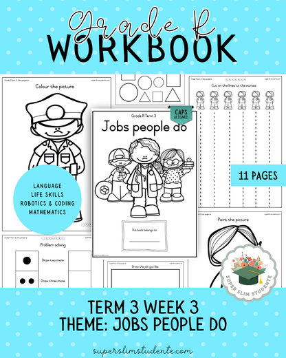 Gr. R Term 3 Workbook: Jobs people do [Choose Language]