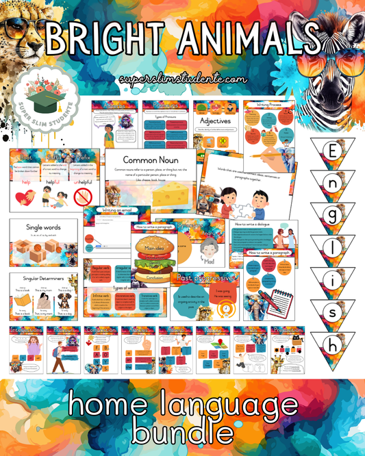 Bright Animals Theme / English Home Language Bundle