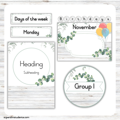 Eucalyptus Classroom Theme (Foundation Phase)