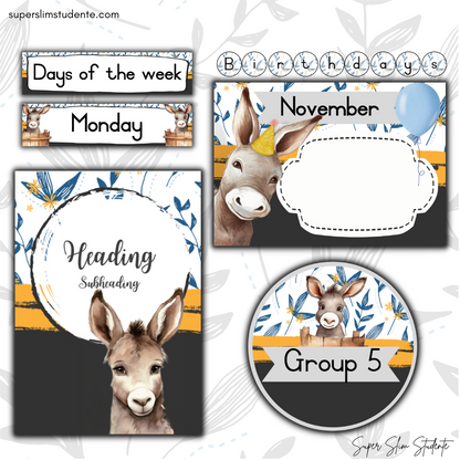 Donkey Classroom Theme (Foundation Phase)