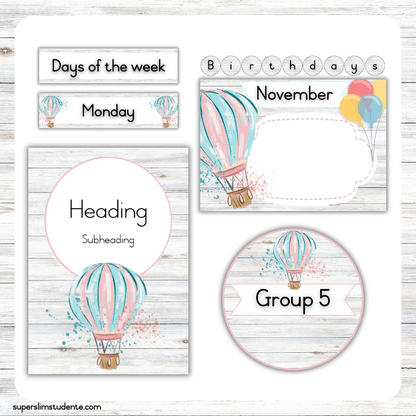 Hot Air Balloon Classroom Theme (Foundation Phase)