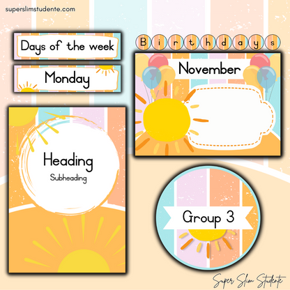 Hello Sunshine Classroom Theme (Foundation Phase)