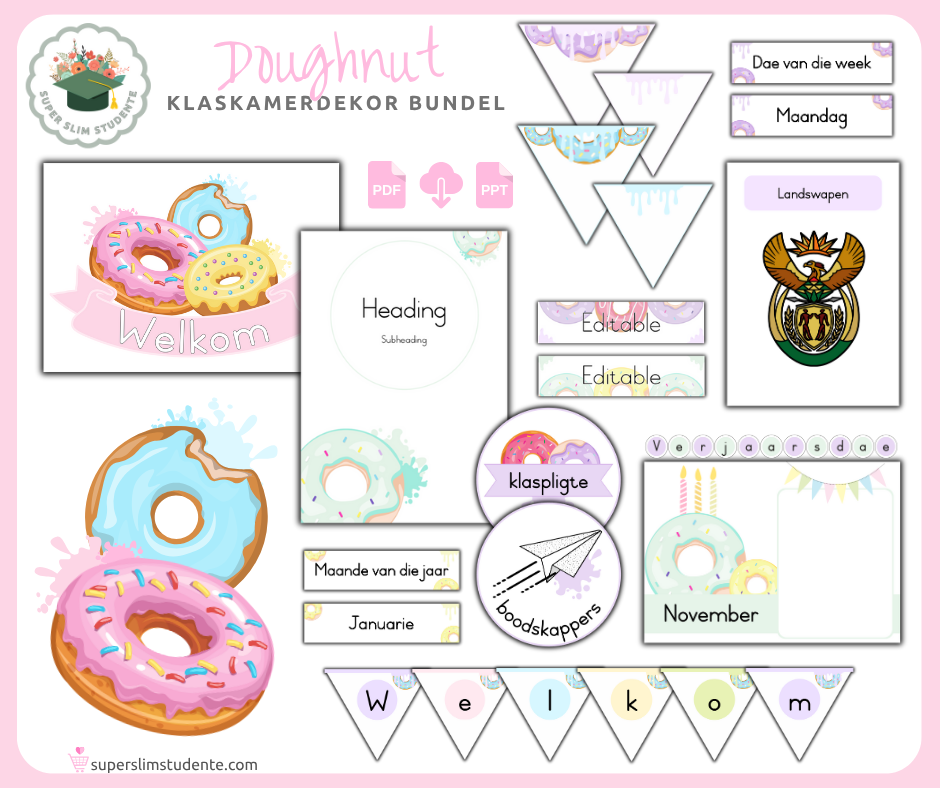 Doughnut Theme [Classroom Bundles]