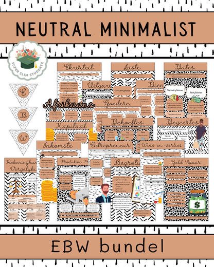 Neutral Minimalist Theme / EMS Bundle [Choose Language]