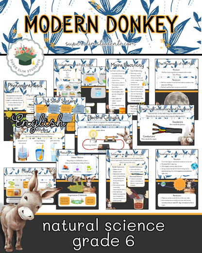 Modern Donkey Theme / NS Grade 6 Bundle [Choose Language]