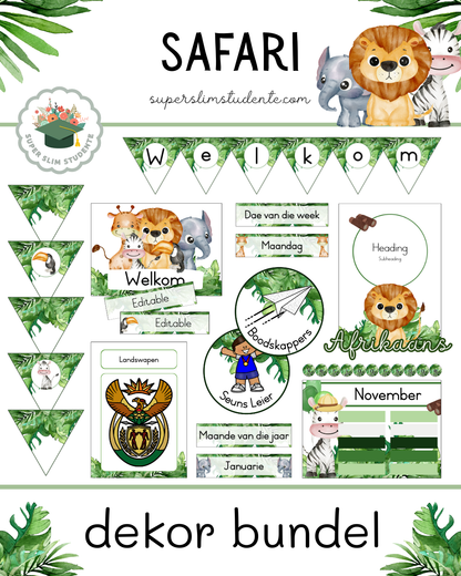 Safari Theme / Decor Bundle [Choose Language]