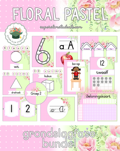 Floral Pastel Theme / Foundation Phase Bundle [Choose Language]
