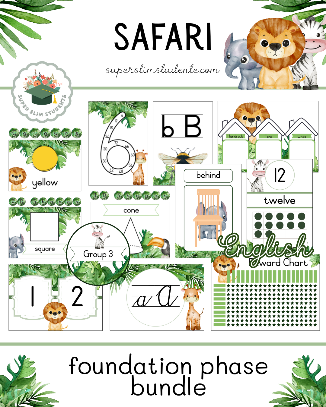 Safari Theme / Foundation Phase Bundle [Choose Language]