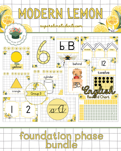 Modern Lemon Theme / Foundation Phase Bundle [Choose Language]