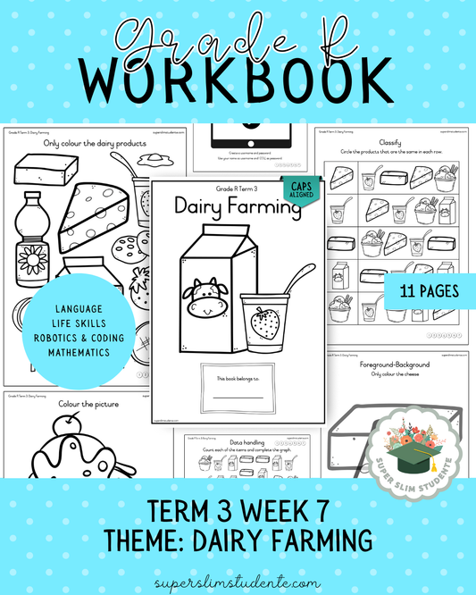 Gr. R Term 3 Workbook: Dairy Farming [Choose Language]