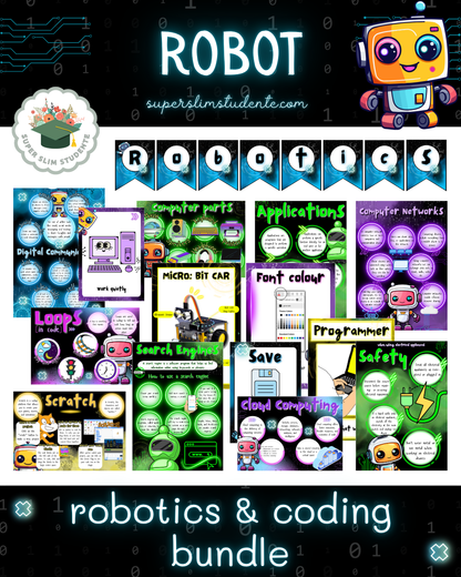 Robot  Theme / Robotics & Coding Bundle [Choose Language]