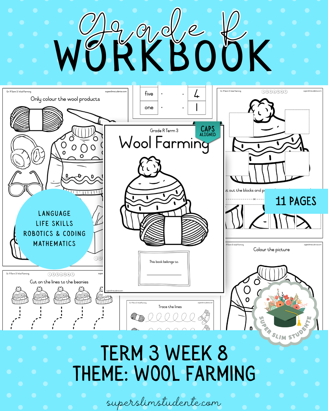 Gr. R Term 3 Workbook: Wool Farming [Choose Language]
